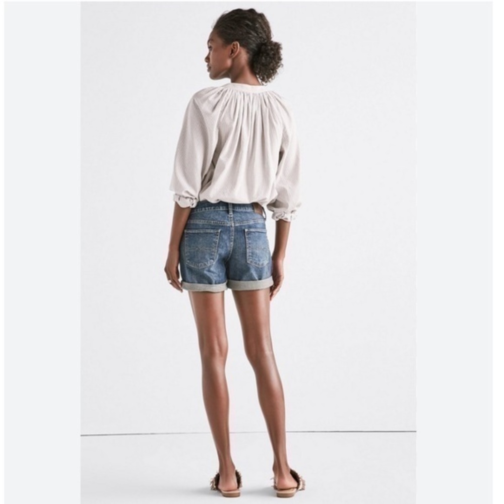 Lucky Brand Midrise The Roll Up Jean Shorts / Jorts